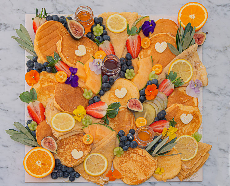 Fluffy Ricotta Pancakes & Crêpes Platter