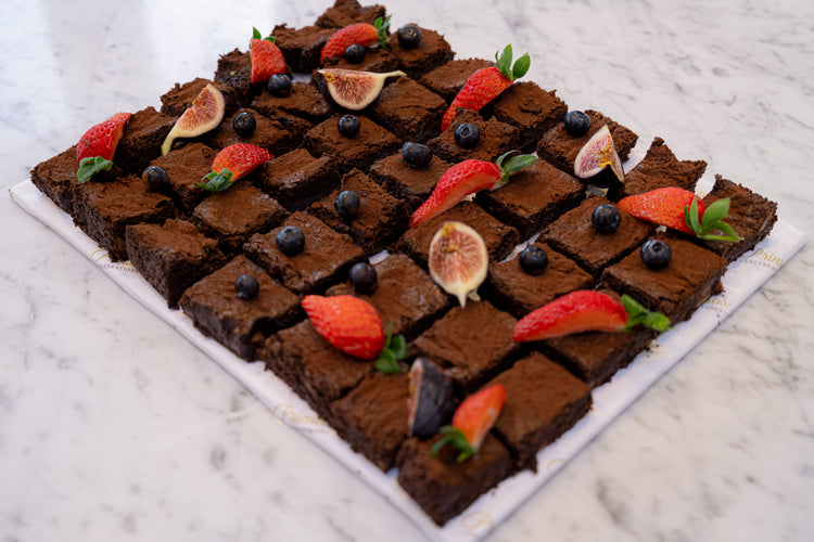 Belgian chocolate brownies