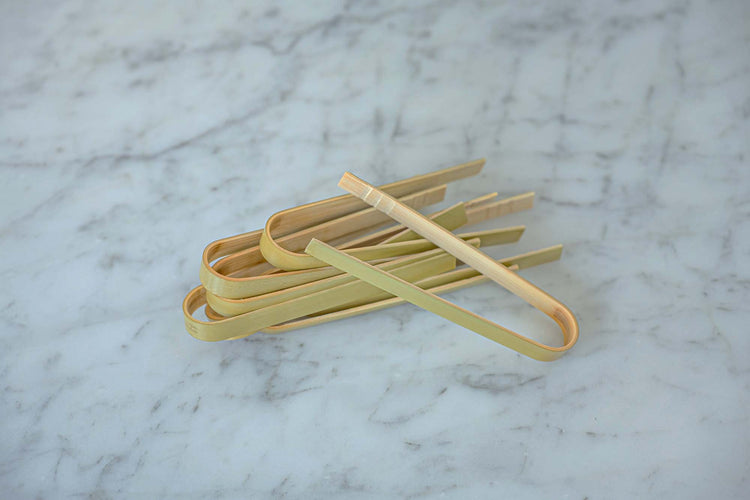 Bamboo tongs (12 pcs)